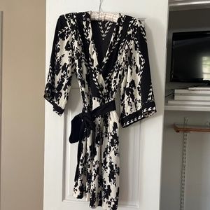 Cabi black and cream dress